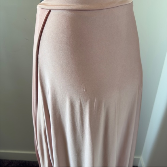 Lulus Blush Pink Convertible Deep V-Neck Maxi Dress Size S - Picture 9 of 13